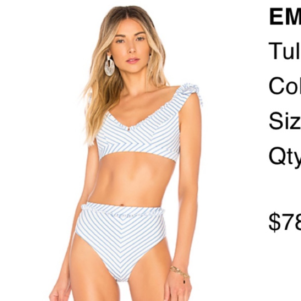 Tularosa Em Bikini in Periwinkle Blue